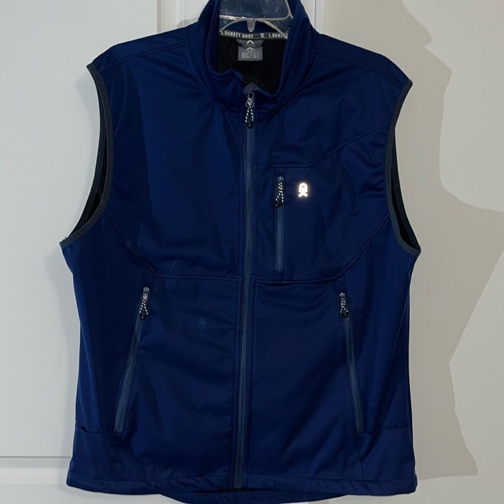 Little Donkey Andy DK Softshell Vest Sleeveless Windproof UPF50 Jacket L BLUE